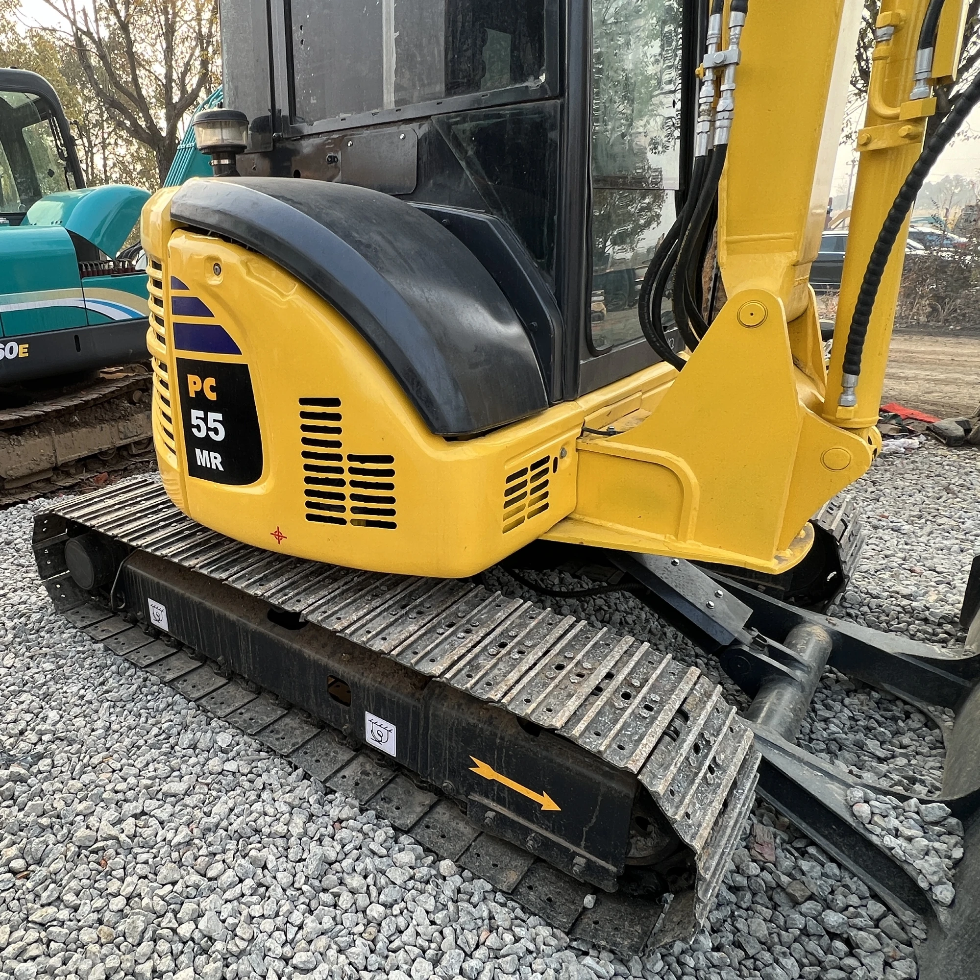 Japan Made Used Mini Excavator Komatsu PC55MR 5.5 Ton Digger Secondhand ...