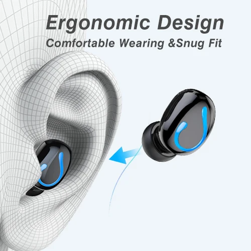 Ipx5 Waterproof Wireless Earbuds Bluetooth 5.0 Stereo Mini Earphone Earbuds Headphones - ANKUX.COM