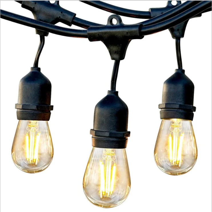 15 piece/lot Room Decorative E27 E26 Outdoor IP65 LED String Filament Bulb Light for Garden Home Restaurant Party Holiday