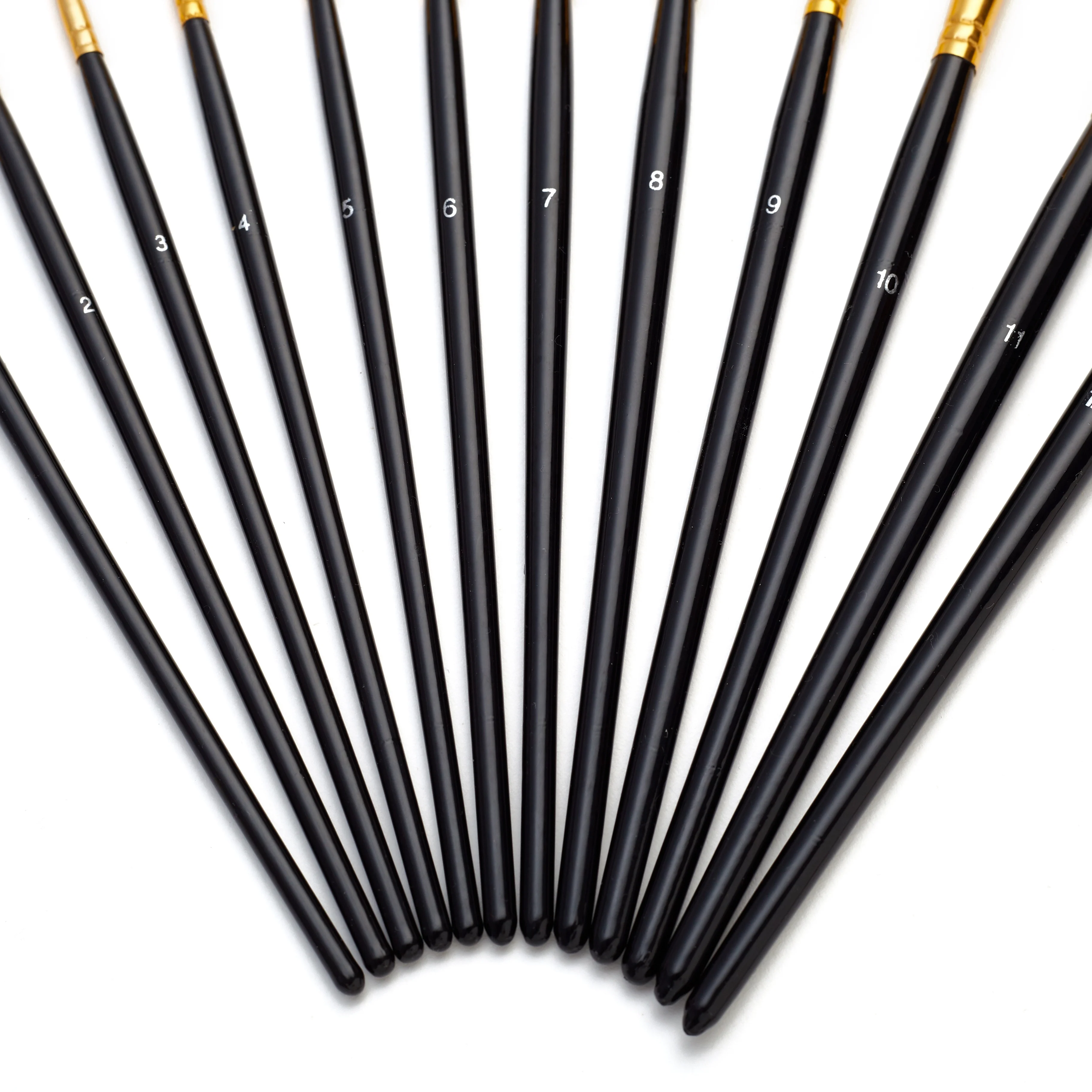 12 Pcs Artist Painting Keep Smiling Artist Brushes Set Professional Art Paint Brush For Painter