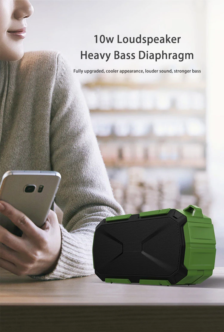 Portable Outdoor Mini BT 5.0 Waterproof IPX5 Portable Wireless home theater Speaker with Mic - ANKUX.COM