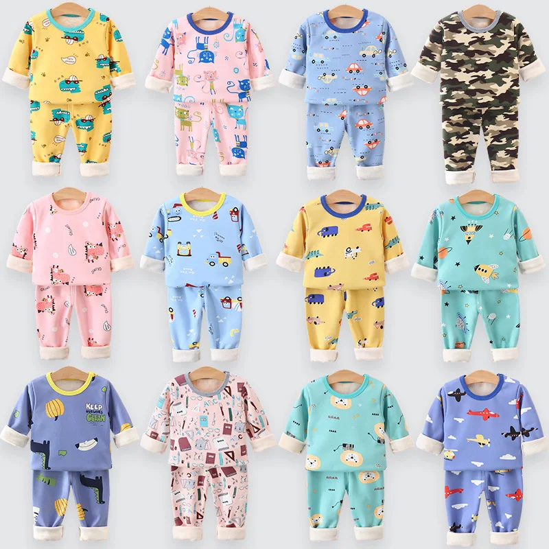 Highquality Baby And Toddler Clothes Warm Twopiece Home Service Buy