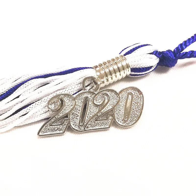 2020 20 Gold Rhinestone Bling Drop Date Year Charm for Graduation Tassel Lot 