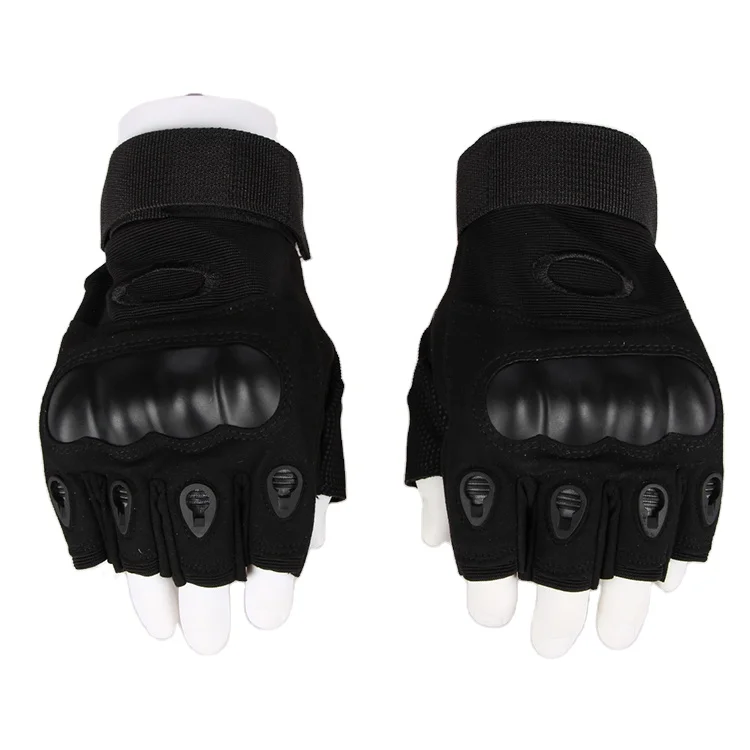 
Microfiber Material Protects The Joints Fingerless Half Finger Tactical Gloves With Elastic Bands 