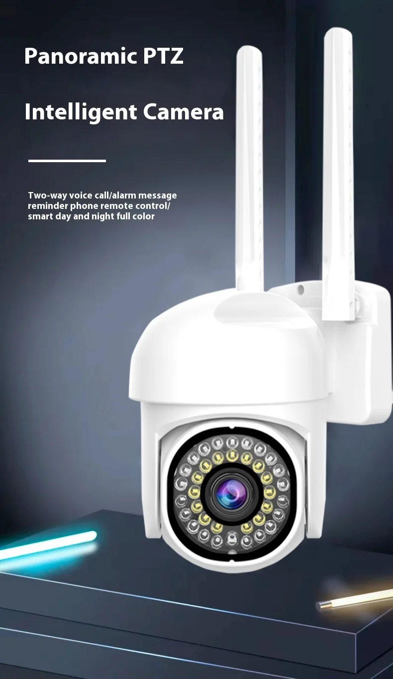 Cloudbirds V360pro 4G/WIFI Alarm Message Reminding System Rainproof Outdoor Mounted 36-Lamp Camera with Private Logo CMOS Cloud