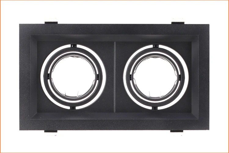 Square MR16 Recessed Lighting GU10 Halogen Lamp Holder Fittings For Led Ceiling Downlight