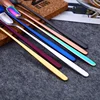 Long Handle Gold Plating Coffee Stirring Spoon Stainless Steel Flatware