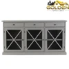 Grey Buffet Solid wood and MDF Rear Panel