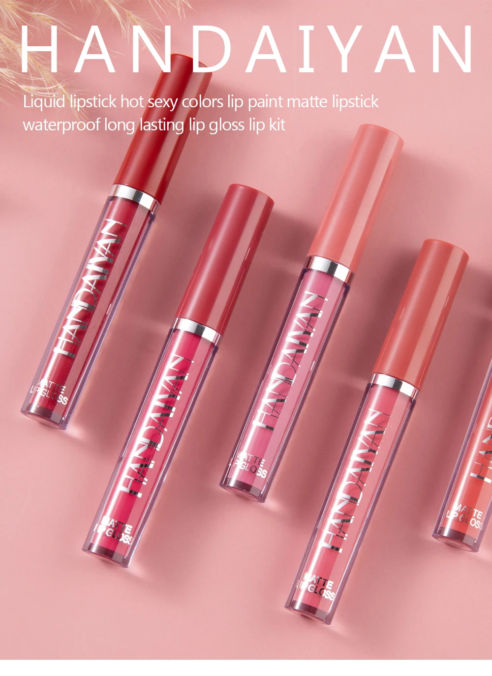 Handaiyan Liquid Matte Lip Gloss Waterproof| Alibaba.com