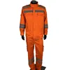 Custom made mens orange reflective work uniform hi vis safety workwear coverall