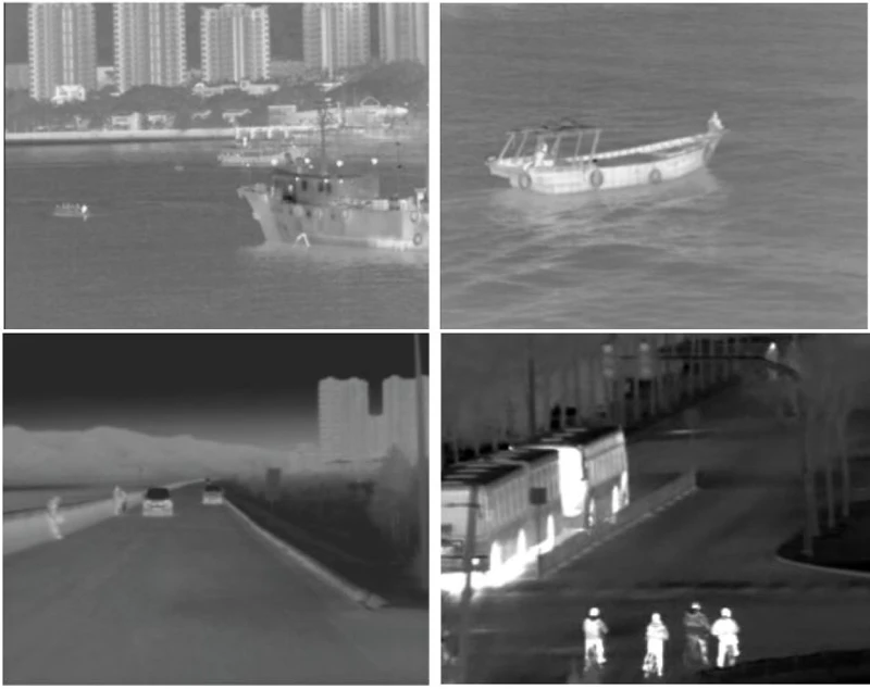 Marine Coast Guard Boat Mounted Infrared Thermal Imaging Ptz Camera
