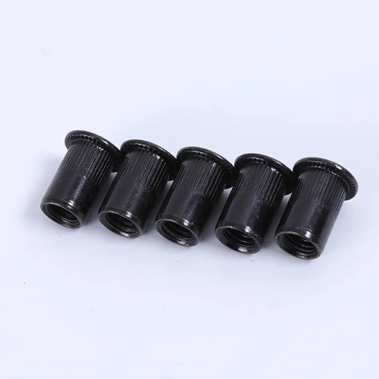 Small Head M3 M4 M5 M6 M8 M10 M12 Threaded Steel Black Oxide Ribbed