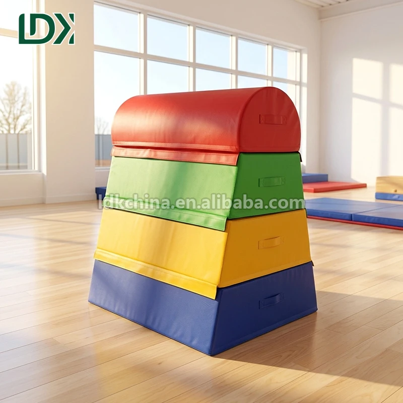 LDK High Density Gymnastics Vaulting Box Section Arc Top Professional Training Platform for Gyms and Sports Clubs