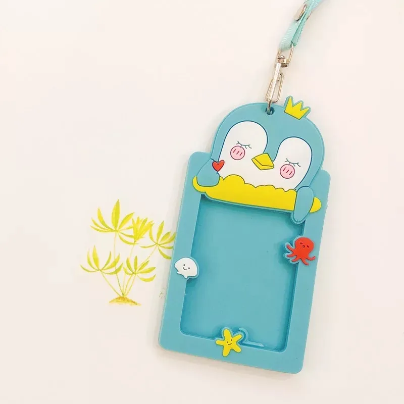 8设计卡通风格id信用卡持有人与颈带挂绳 - buy id credit card