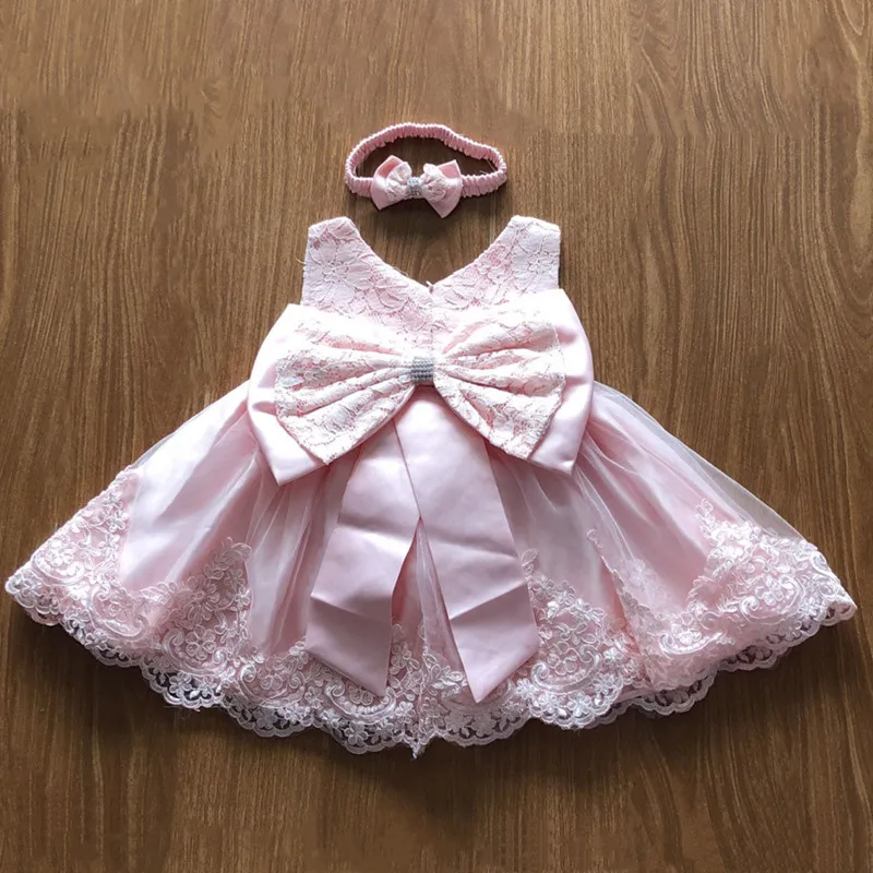 Fashion Girl Cute Bow Princess Dress Sleeveless Birthday Mesh Breathable Princess Dress