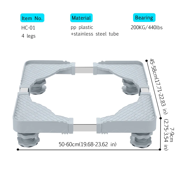 Adjustable Washing Machine Base Stand - Buy Washing Machine Base ...