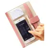 Creative A5 notebook transparent pocket cover can put phone and pen school diary business planner office with phone bag