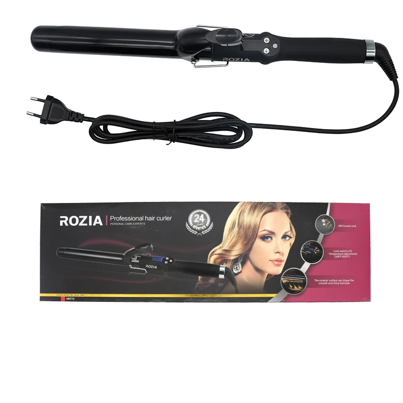 Rozia automatic curling iron rotating 3 barrel hair heatless magic auto portable hair curler automatic rollers