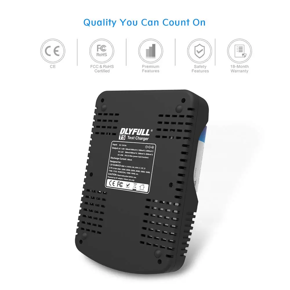 Dlyfull T5 4スロット液晶バッテリー充電器テストニッケル水素とリチウムイオン電池とパワーバンク機能 Buy バッテリー充電器 マニュアル電源銀行バッテリ充電器 バッテリー充電器と放電機能 Product On Alibaba Com