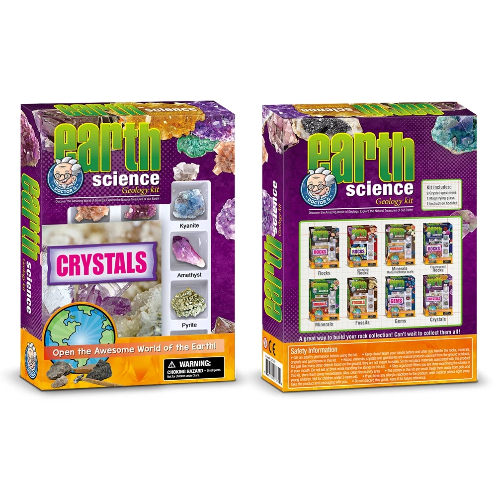 Diy科学水晶研究套件地球矿物岩石科学玩具儿童stem玩具 Buy 地球科学矿物 儿童水晶玩具 研究地球科学石product On Alibaba Com