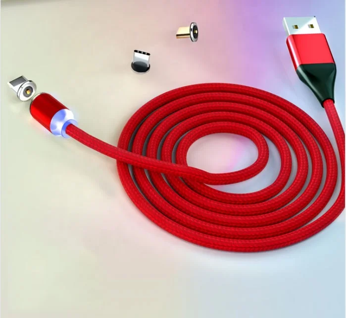 led nylon braid usb cable