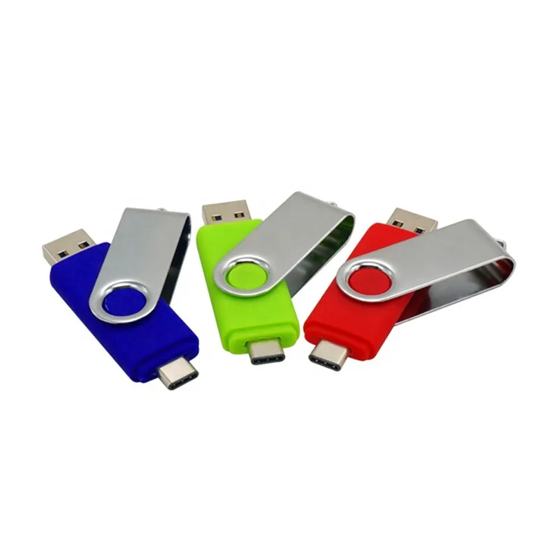 Bulk Cheap Metal 2.0 Pendrive 2in1otg Swivel Usb Flash Drive 4gb 8gb
