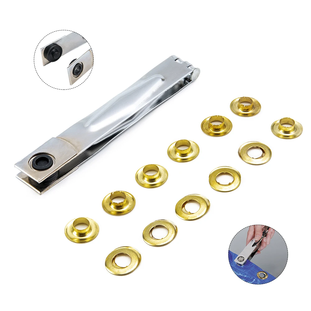 Hand Eyelet Metal Eyelets Portable Handheld Hand Press Eyelet Kit Grommet Tool ...