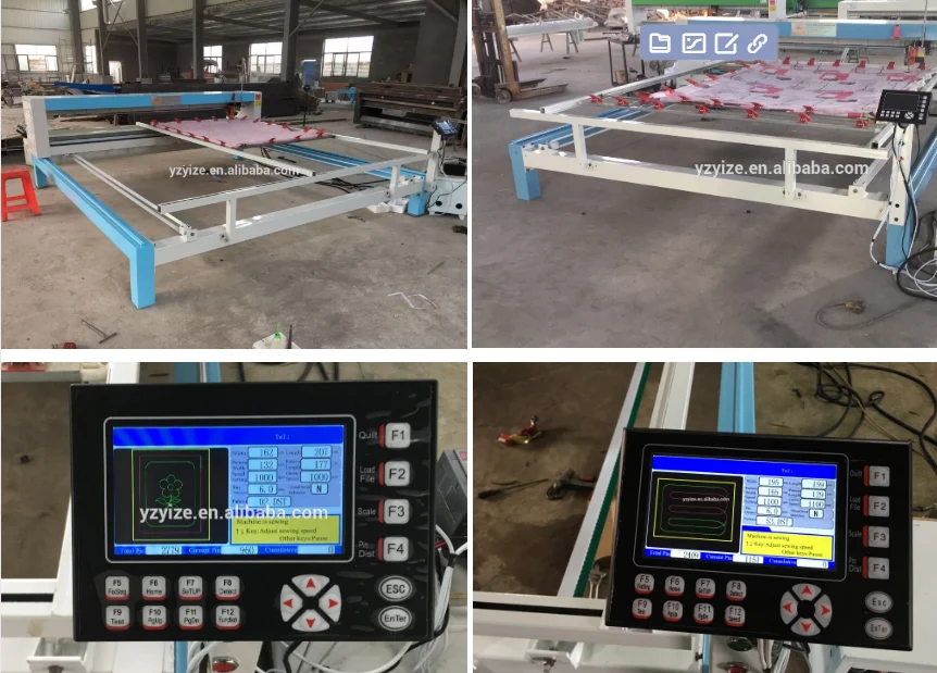 Single Needle Mattress Quilting Equipment Single Head Movement Frame