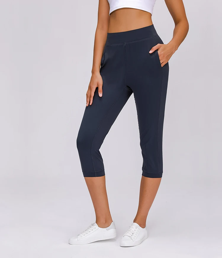 Relaxed fit capri workout on sale pants