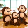 Lovely custom brown color monkey stuffed animal toys Wholesale Crochet Knitted Soft Sock Monkey Stuffed Toy birthday presents
