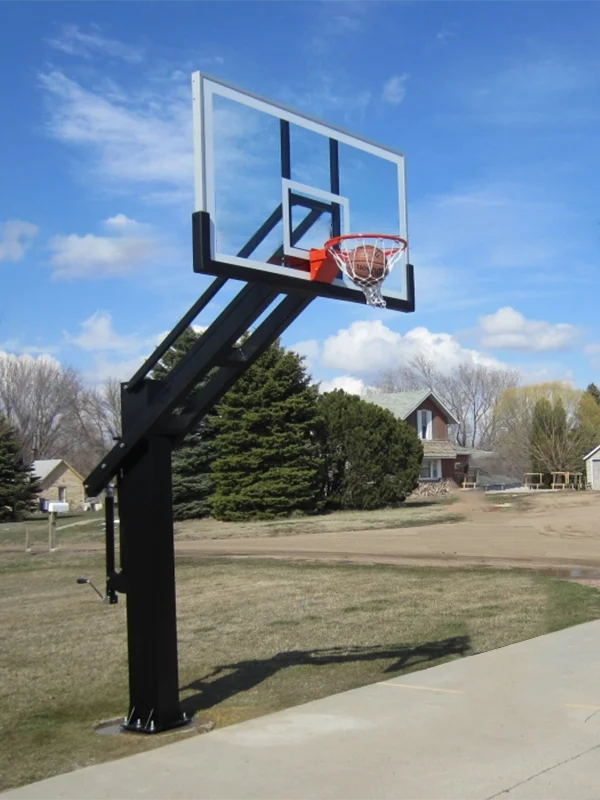 S029t 72 Inch Used In Ground Basketball Hoop Adjustable Basketball