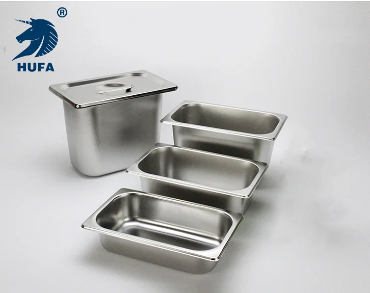 1/4 15CM Depth Best Selling Stainless Steel Food Container Safe and Reliable Buffet Food Pans