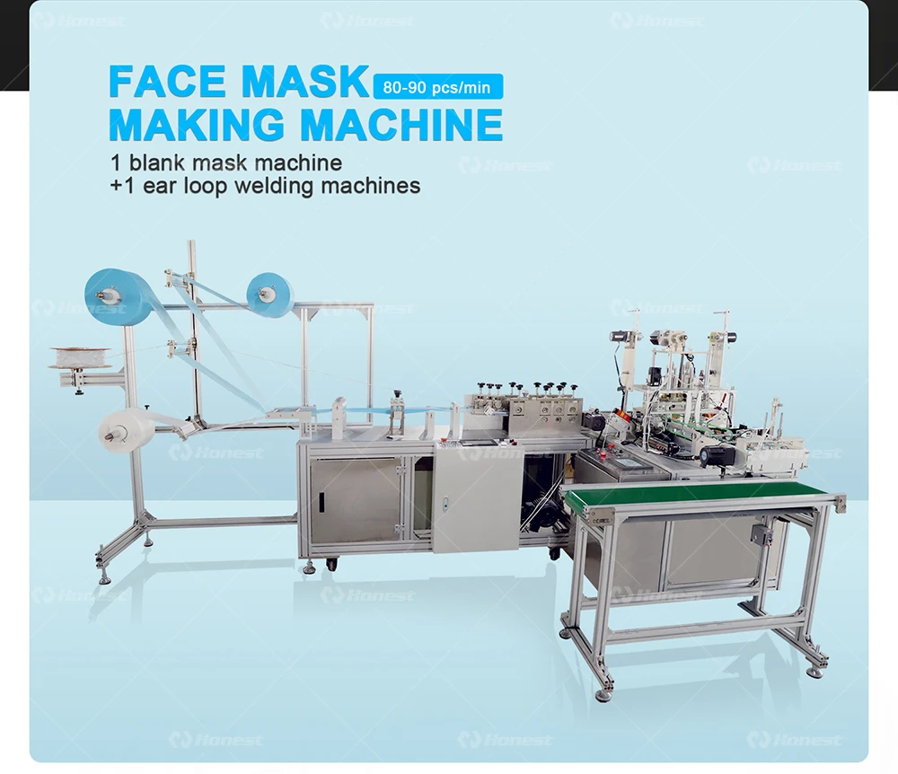 Fully Automatic Disposable Medical Face Mask Making Machine, View