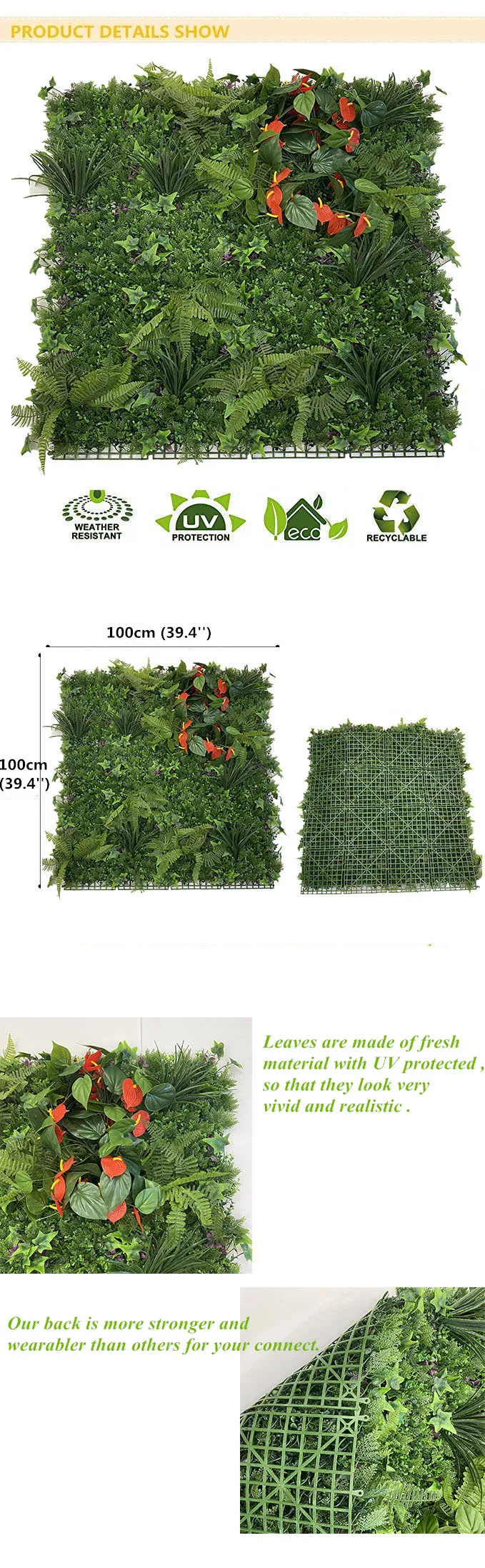 hanging wall greenery on Uv Protected Leaves Wall Decoration Greenery Foliage Hanging Artificial Plants Living Faux Ivy Garden Green Wall With Flowers Buy Uv Protected Leaves Flower Wall Greenery Wall Artificial Plant Flower Panel Artificial Boxwood Panels
