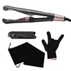 2 In 1 Professional Tourmaline Ceramic Flat Iron Hair Straightener And Curler For All Hair Style With Adjustable Temperature