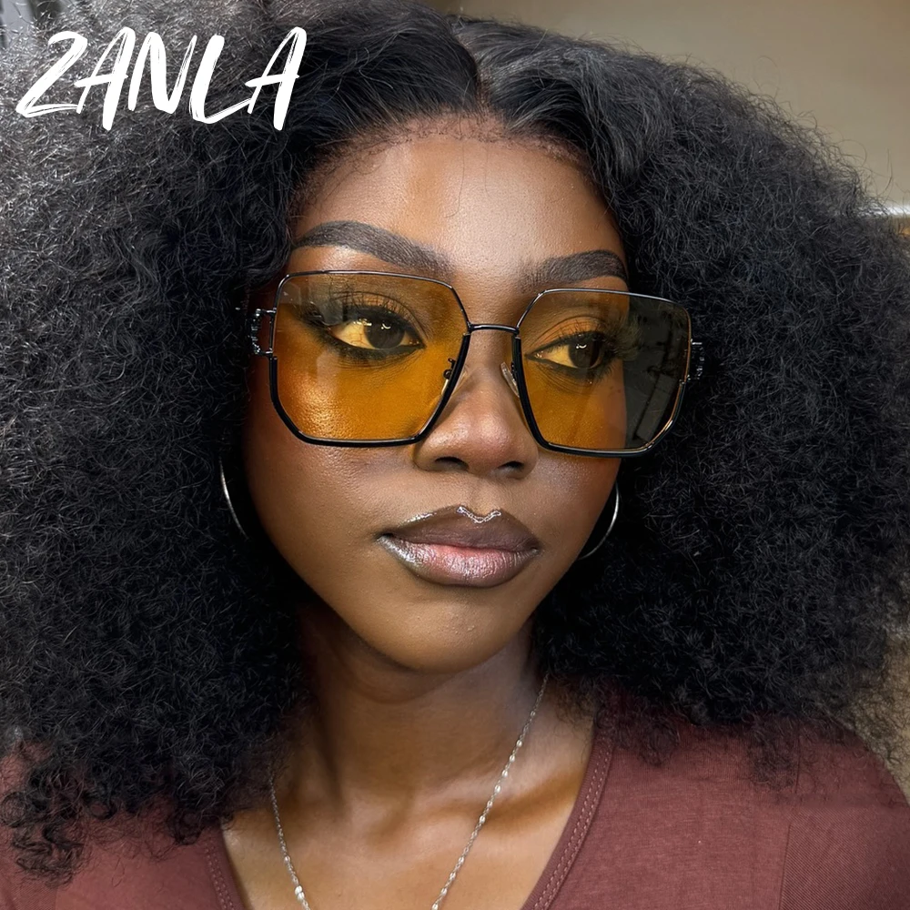 Acetate Oversized Square Polarized Sunglasses UV Protection Retro Trendy Joopin Acetate Polarized Sunglasses for Women Men Retro  main image 2
