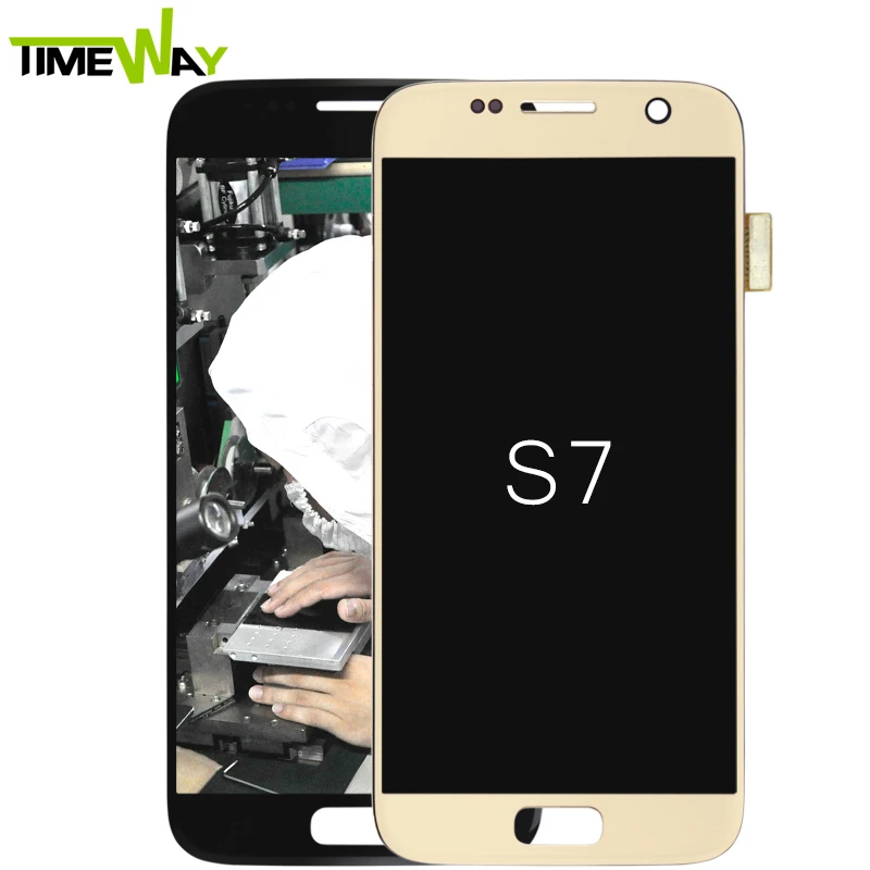 Brand new spare Parts For samsung s7 edge LCD Touch Screen Digitizer Assembly pantalla original replacement customized package