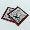 High density cheap custom fashion wine cup clothing patches