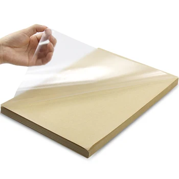 60 sheets a4 transparency pet self adhesive printing label waterproof