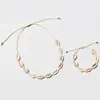 JD Jewelry Custom Cord Rope Hemp seashell Necklace Bracelet Handmade Boho Beach Summer set