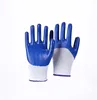 Customized Wholesale Protective Utility 13g Polyester Black Nitrile Palm Coating Working Gloves