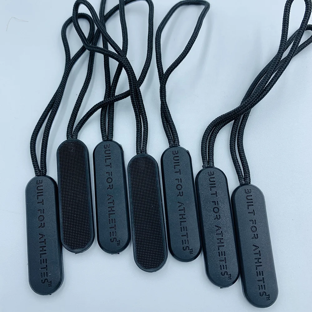 Custom Silicone Rubber Bag Garment Handbag Zipper Pullers Soft Pvc
