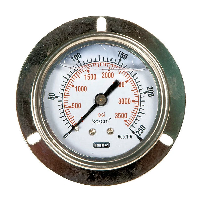 63 Mm Diameter Lower Mount Liquid Filled Vacuum Pressure Gauges Buy
