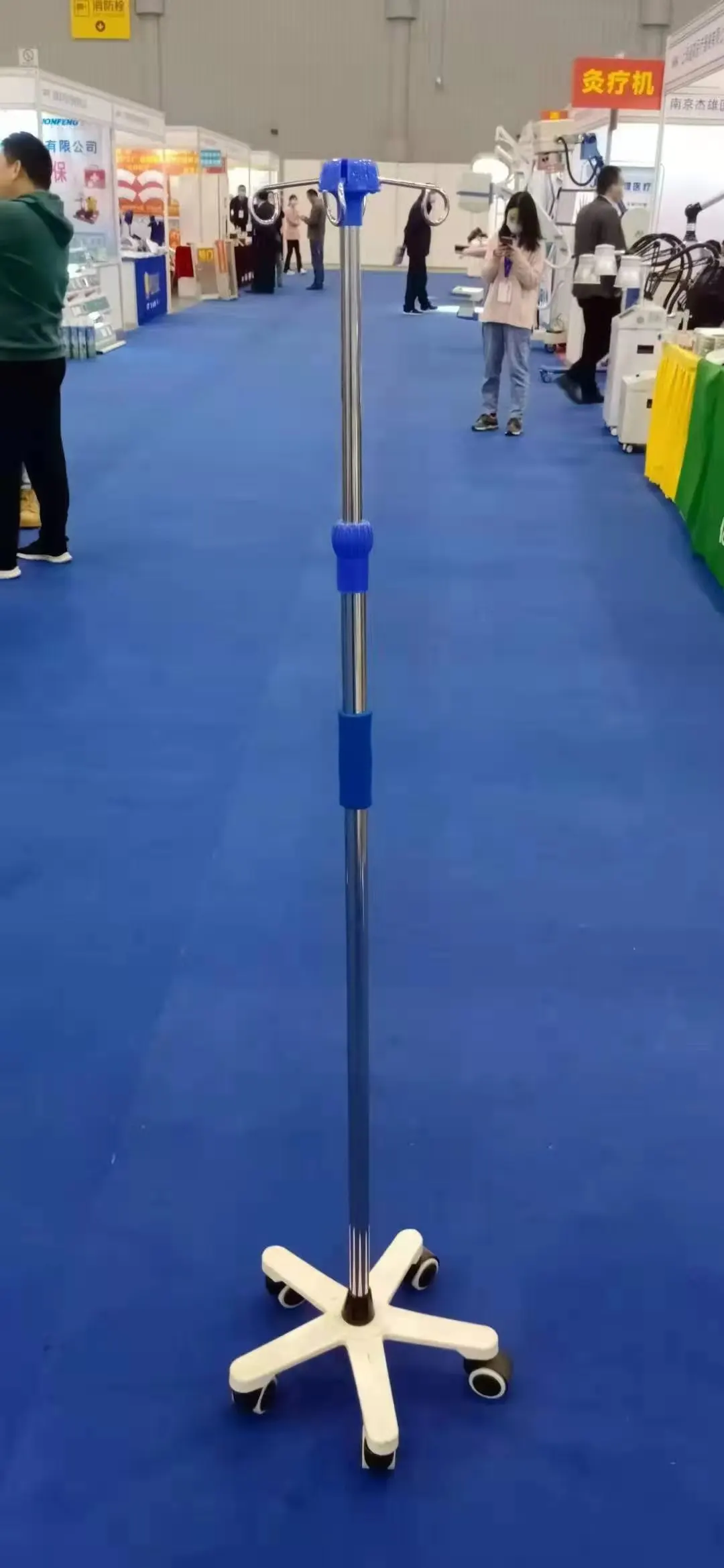 Hospital Iv Pole Stand Infusion Pole Stand Adjustable Height Infusion