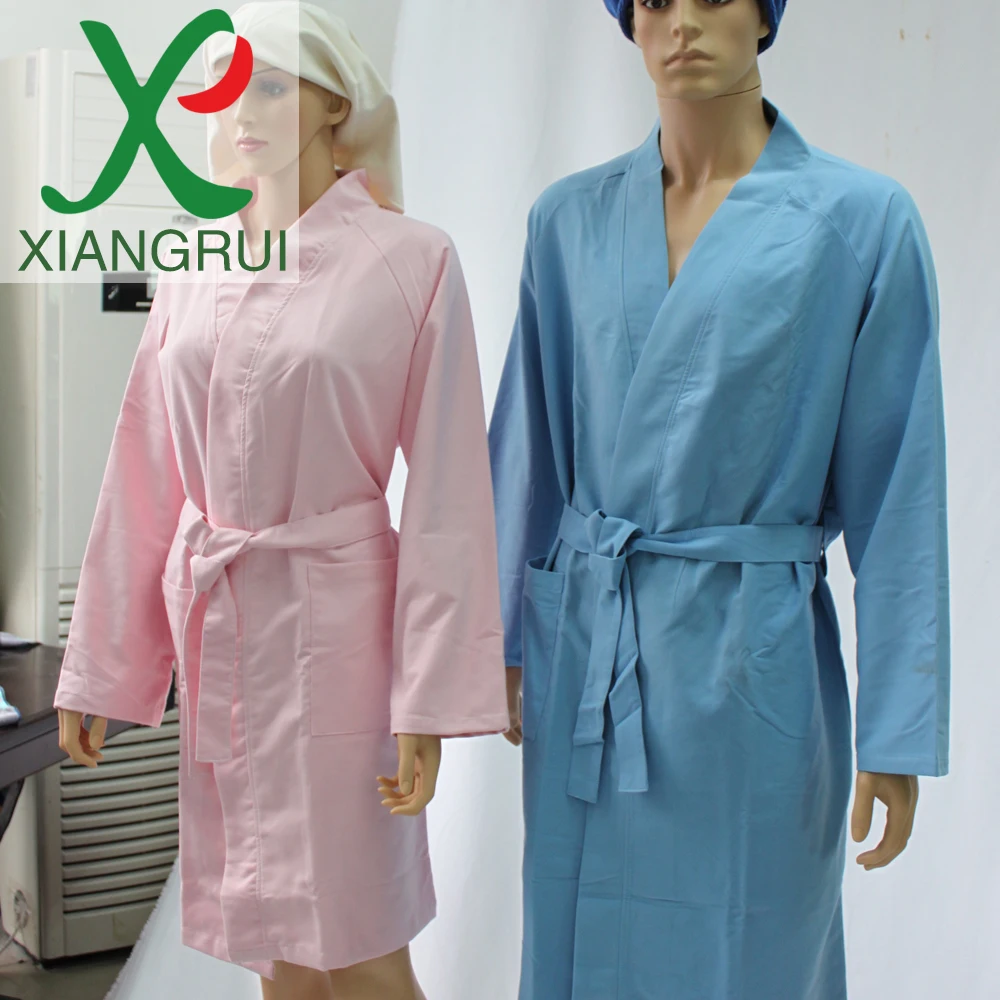 Custom Waffle White Hotel Bath Robe Cotton Towel Bathrobe Slippers Set