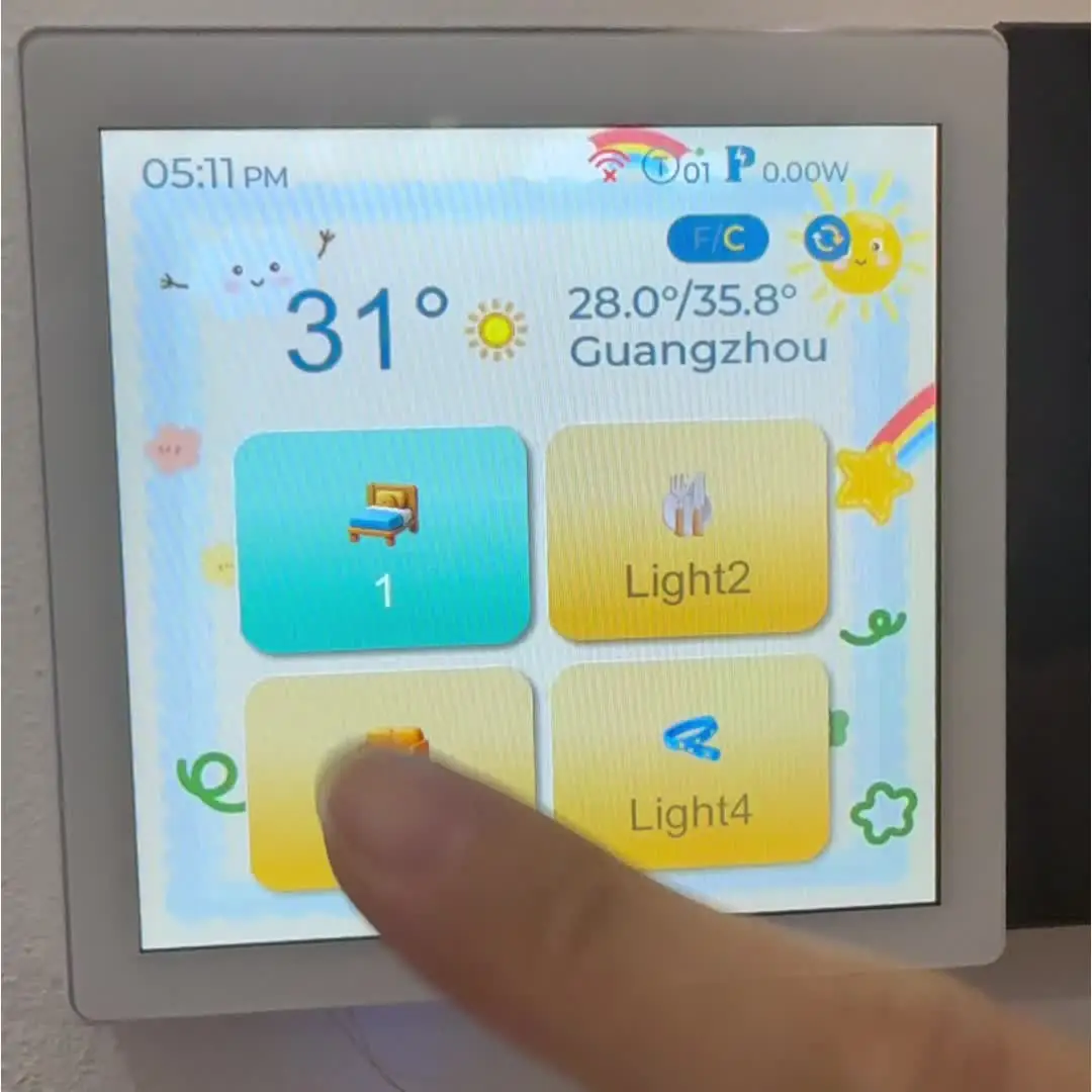Lanbon L10 Big Screen Tuya Smart Light Switch WiFi Voice Control Alexa Google Home Support Factory Direct Supply - View #3