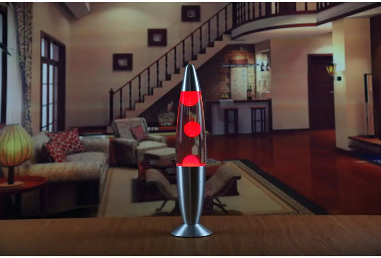 AC100-230V EU  AU UK US JP Plug Unique Interior School Apartment Motion Wax Rocket Desk Lava Lights Led