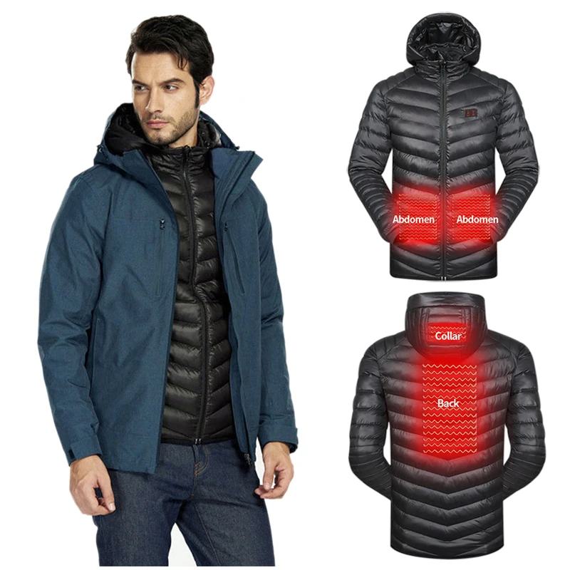 
Waterproof Outdoor Men Womens Winter Military Heated Jacket 