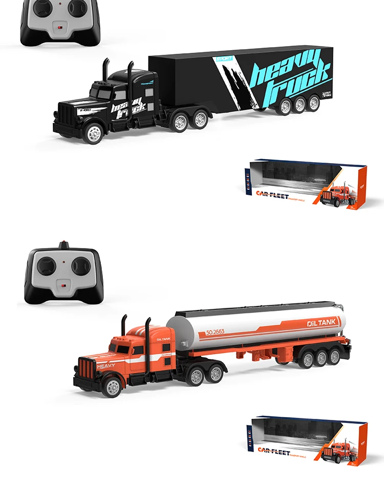 Gm1901 1/16 Rc Container Truck Toy 2.4ghz 4ch 2wd Radio Control Truck