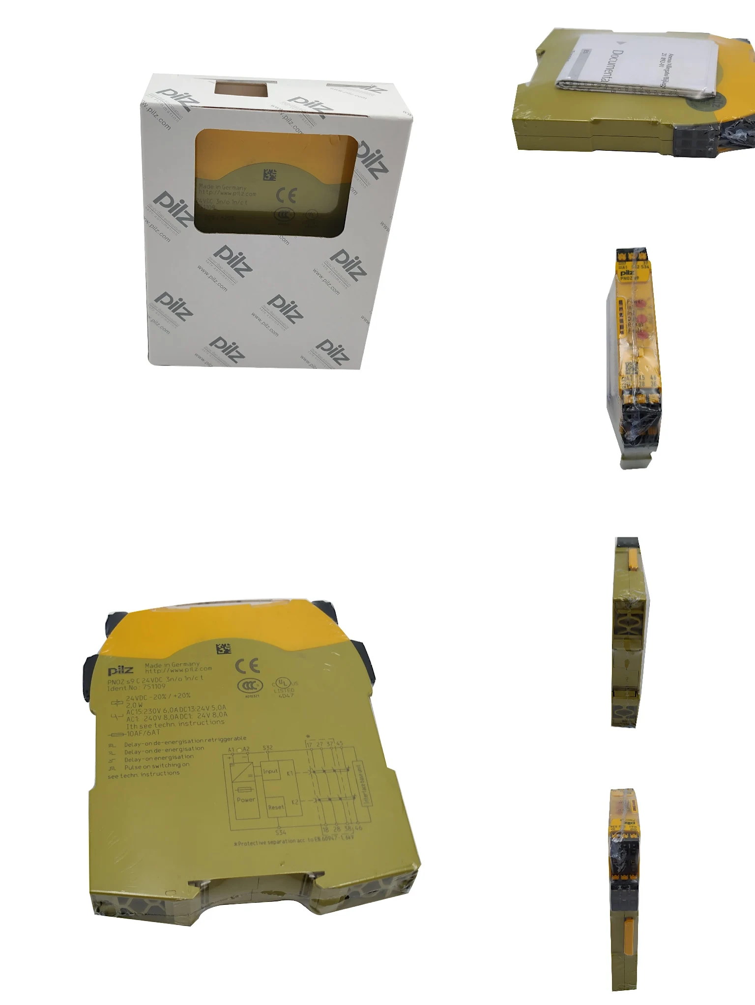 751109 PNOZ S9 PNOZ s9C 24VDC 3 n/o 1 n/c t PNOZ Safety relay relay 12v 12v relay time relay protection relay